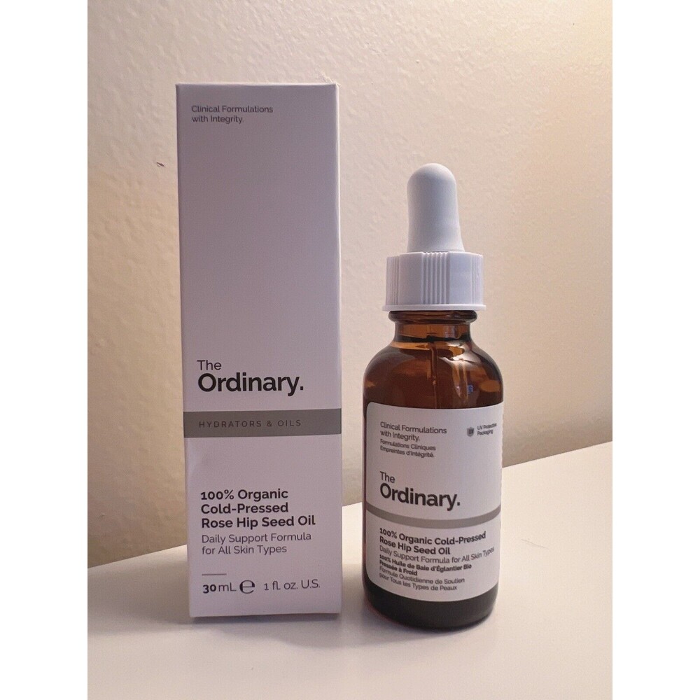 The Ordinary 100% Organic Cold-Pressed Rose Hip Seed Oil 30ml / 1oz NIB